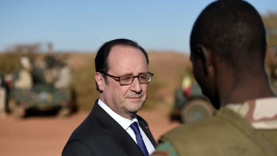 François Hollande le 13 janvier 2017 à Gao