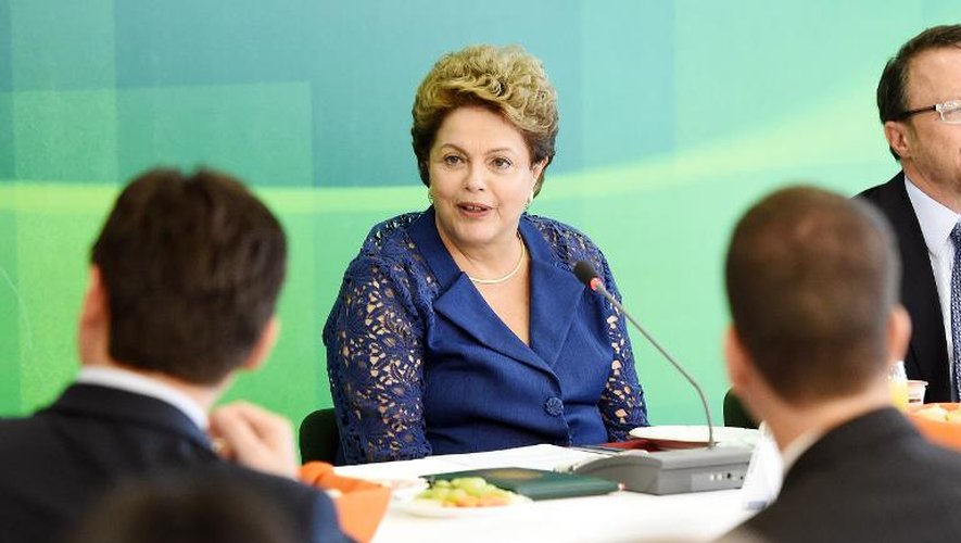 La présidente brésilienne Dilma Rousseff à Brasilia le 22 décembre 2014
