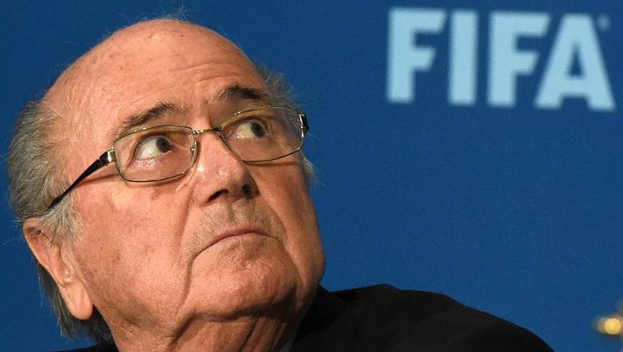 Le président de la Fifa Joseph Blatter, le 19 décembre 2014 à Marrakech