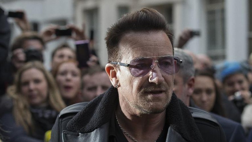 Le chanteur Bono, le 15 novembre 2014 à Londres