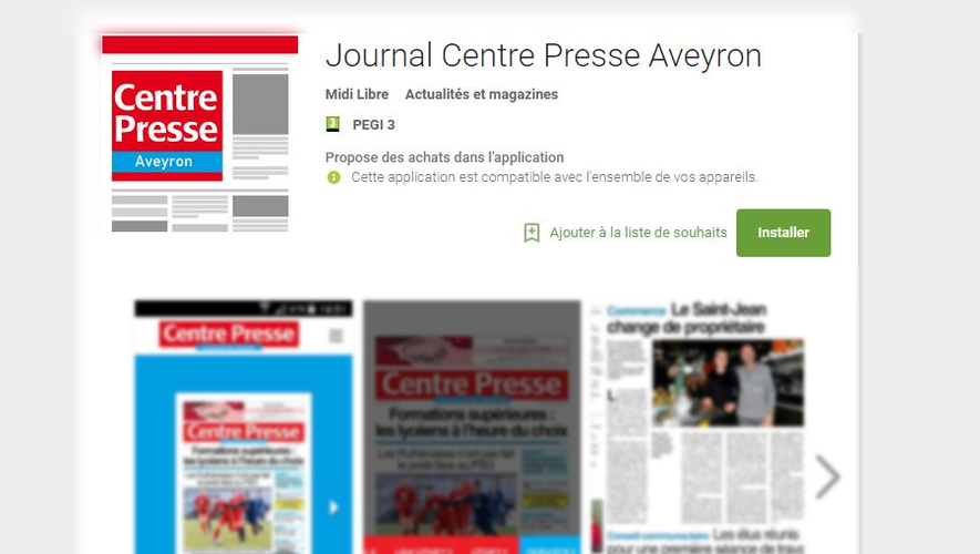 Centre Presse Aveyron change d'application mobile et tablette