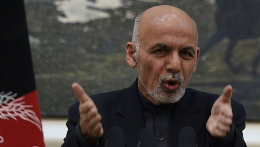 Le président afghan Ashraf Ghani à Kaboul le 31 décembre 2015