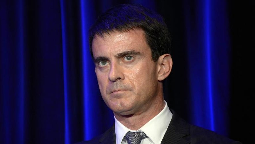 Le Premier ministre Manuel Valls, le 20 octobre 2014 à Villepinte