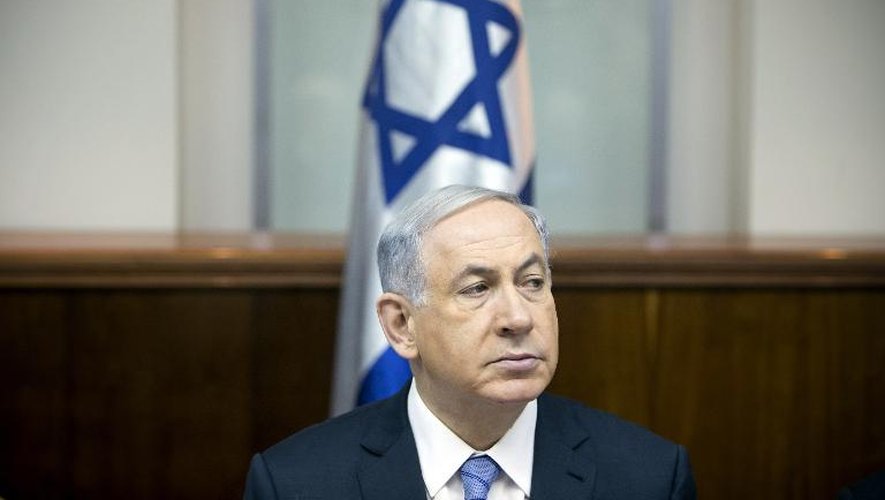 Le Premier ministre israélien Benjamin Netanyahou, le 4 janvier 2015 lors du conseil des ministres à Jérusalem