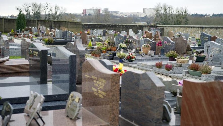 Le cimetière de Champlan (Essonne), le 4 janvier 2015