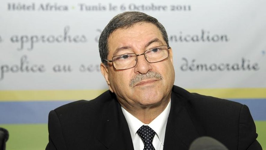 Habib Essid, ancien ministre tunisien de l'Intérieur, le 6 octobre 2011 à Tunis