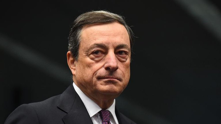 Le président de la Banque centrale européenne Mario Draghi à Bruxelles, le 8 décembre 2014