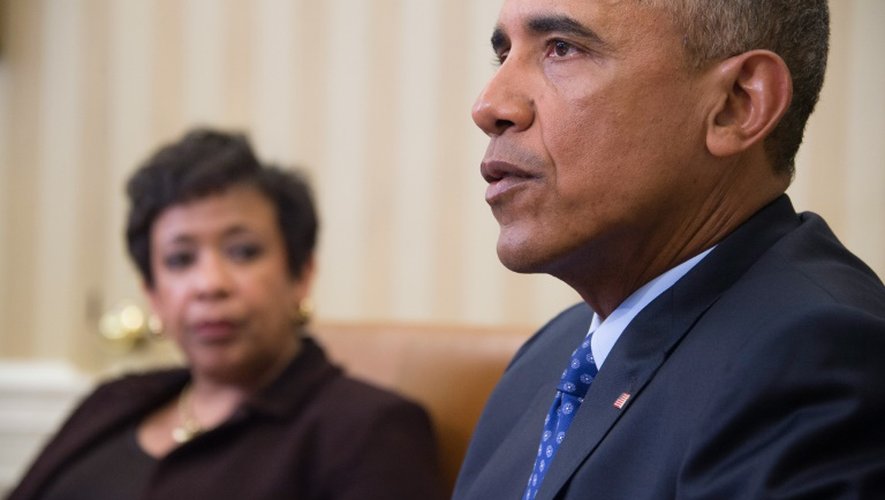 Barack Obama à la Maison Blanche, le 4 janvier 2015