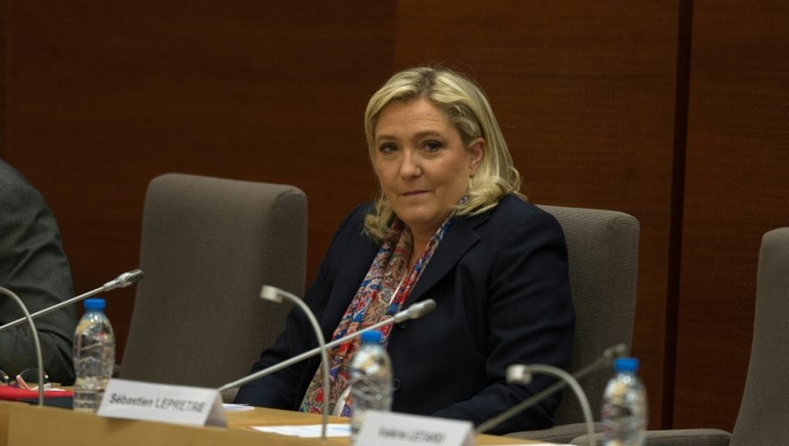 La présidente du Front national Marine Le Pen, le 4 janvier 2016 à Lille