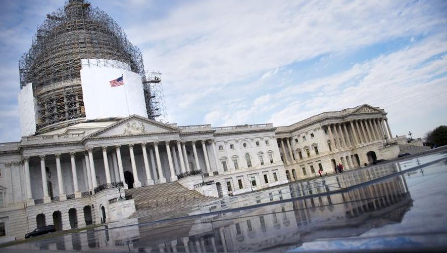Vue générale du Capitole, siège du Congrès américain, le 30 décembre 2014