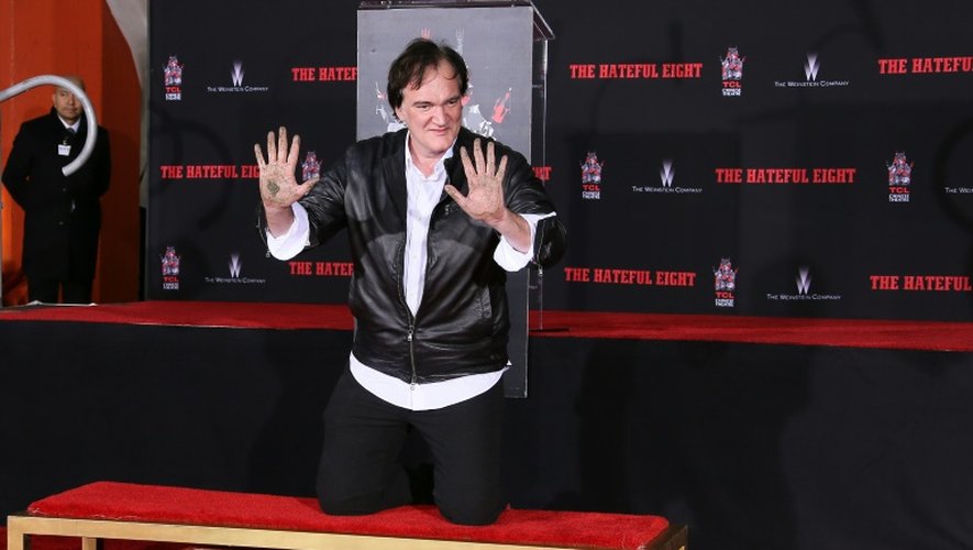 Le réalisateur américain Quentin Tarantino à Hollywood le 5 janvier 2016
