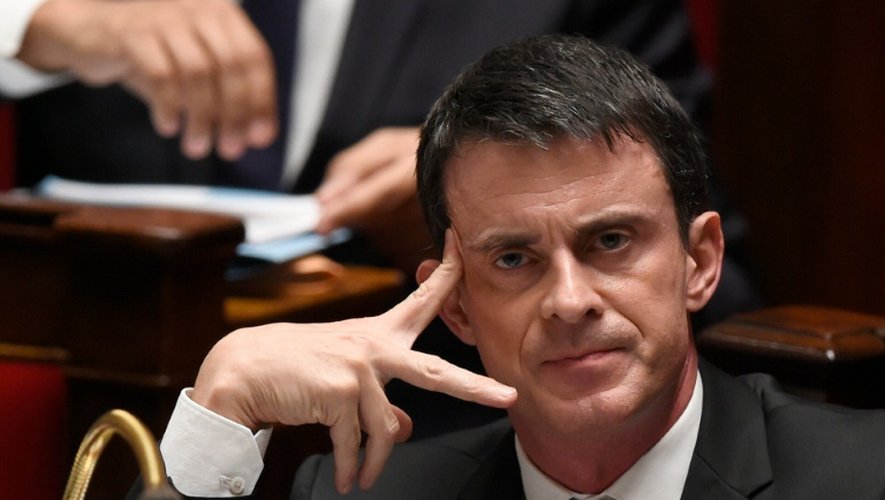 Le Premier ministre français Manuel Valls à l'Assemblée nationale le 16 décembre 2015