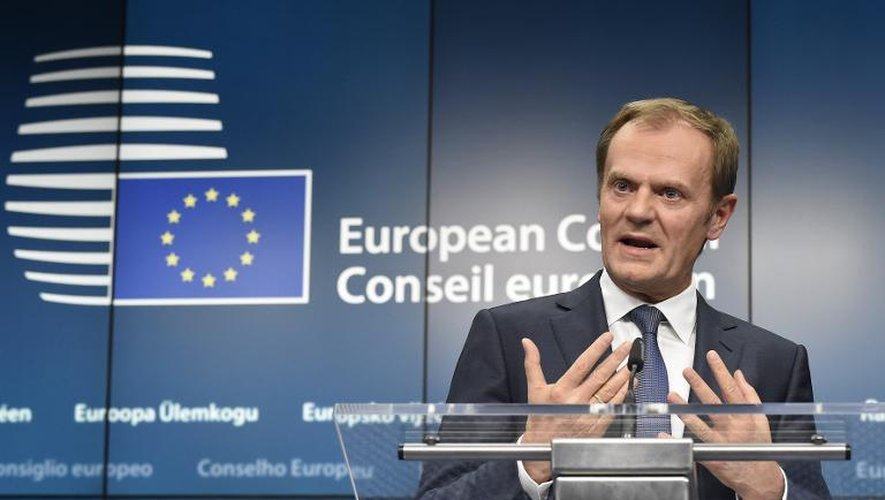 Le président du Conseil européen Donald Tusk, le 18 décembre 2014 à Bruxelles