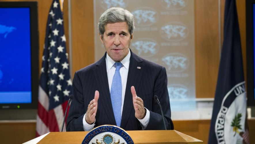 Le secrétaire d'Etat américain, John Kerry, le 7 janvier 2016 à Washington