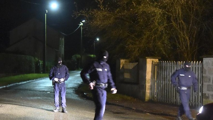 Traque policière le 8 janvier 2015 à Longpont dans le nord-est de la France