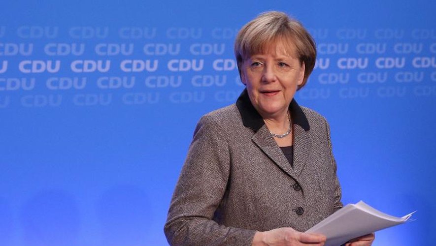 Angela Merkel le 10 janvier 2015 à Hambourg