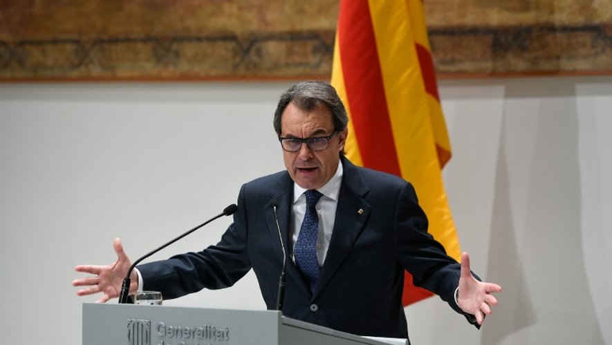Le président catalan sortant, Artur Mas, le 9 janvier 2016 à Barcelone