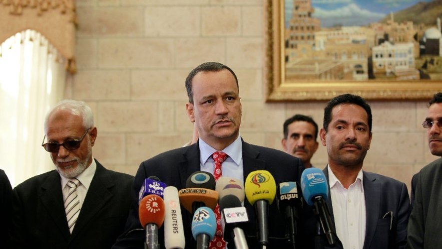 L'envoyé spécial de l'ONU au Yémen, Ismail Ould Cheikh Ahmed, à Sanaa le 10 janvier 2016