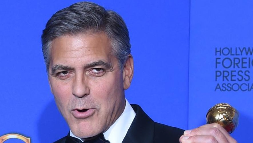 George Clooney lors de la cérémonie des Golden Globes le 11 janvier 2014 à Beverly Hills en Californie
