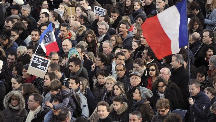 Marche républicaine le 11 janvier 2015 à Rennes