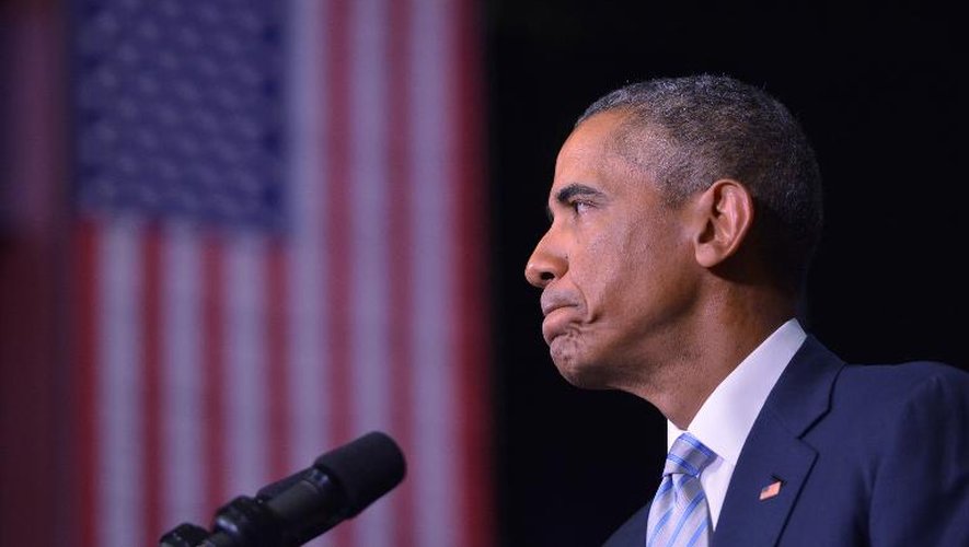 Le président américain Barack Obama à Knoxville (Tennessee), le 9 janvier 2015