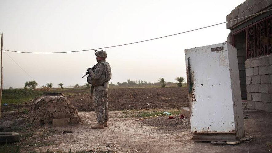 Un soldat américain, le 15 juillet 2011 à Iskandariya dan sla province irakienne de Babil