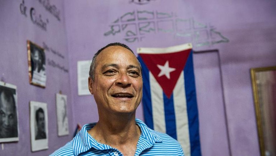 Le dissident cubain Angel Figueredo le 12 janvier 2015 à La Havane après sa sortie de prison