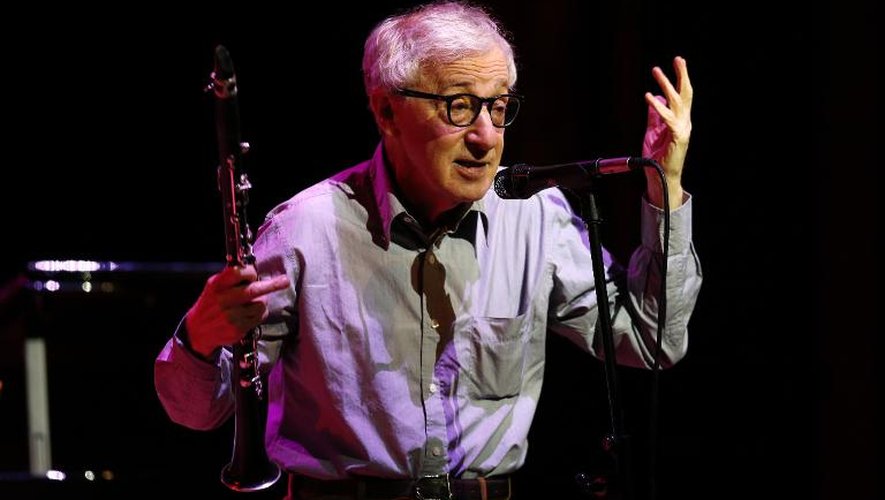 Le réalisateur Woody Allen lors d'un concert de jazz à Monaco, le 29 décembre 2014