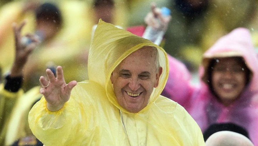 Le pape François, le 17 janvier 2015 à Tacloban