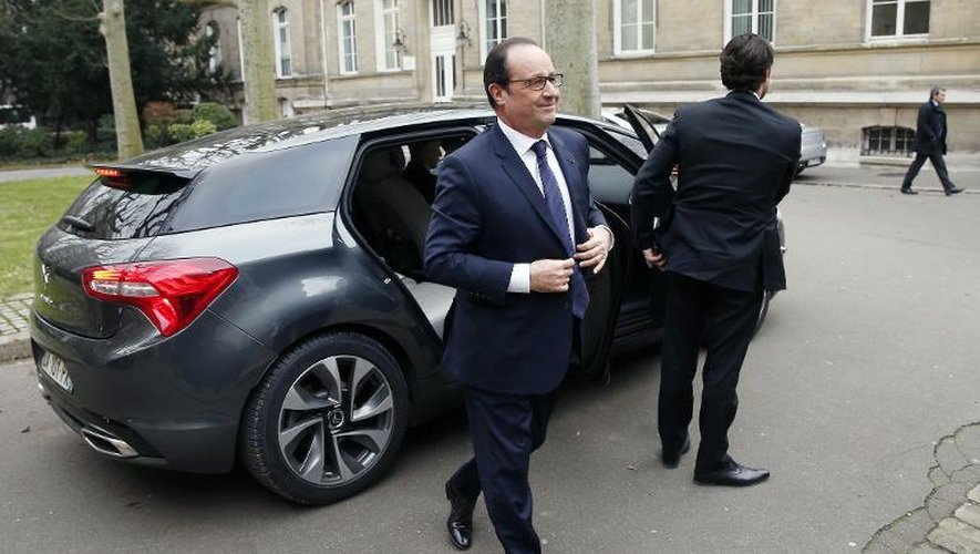 Le président français François Hollande, le 21 janvier 2015 à Paris