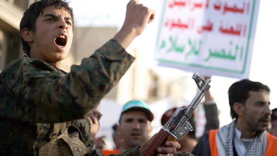Un membre de la milice chiite Houthis le 23 janvier 2015 à Sanaa