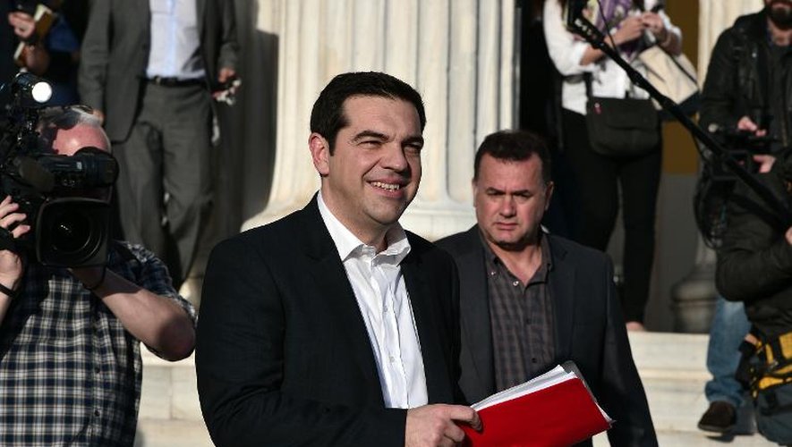 Alexis Tsipras le 23 janvier 2015 à Athènes