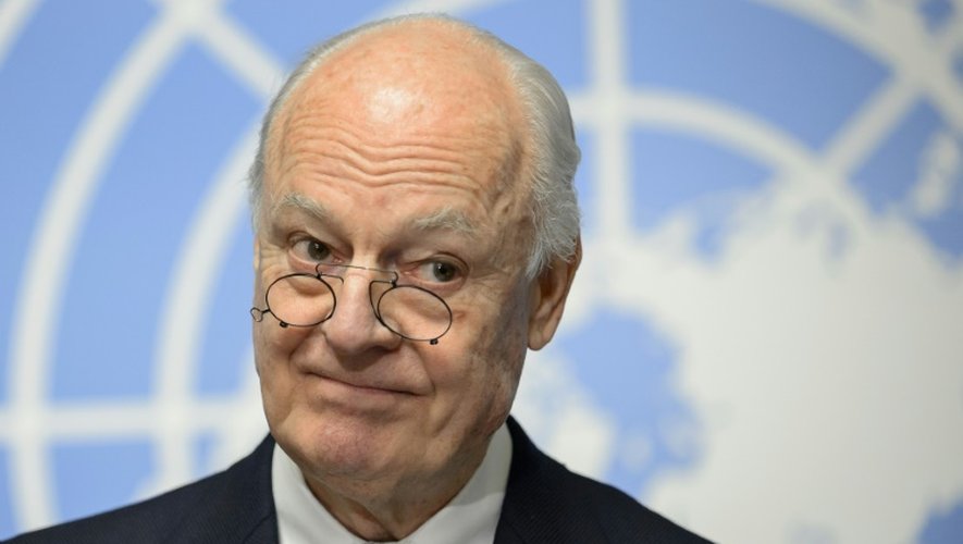 L'émissaire de l'ONU pour la Syrie, Staffan de Mistura, à Genève le 25 janvier 2016