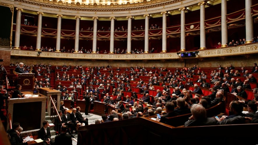 L'Assemblée nationale, le 26 janvier 2016 à Paris