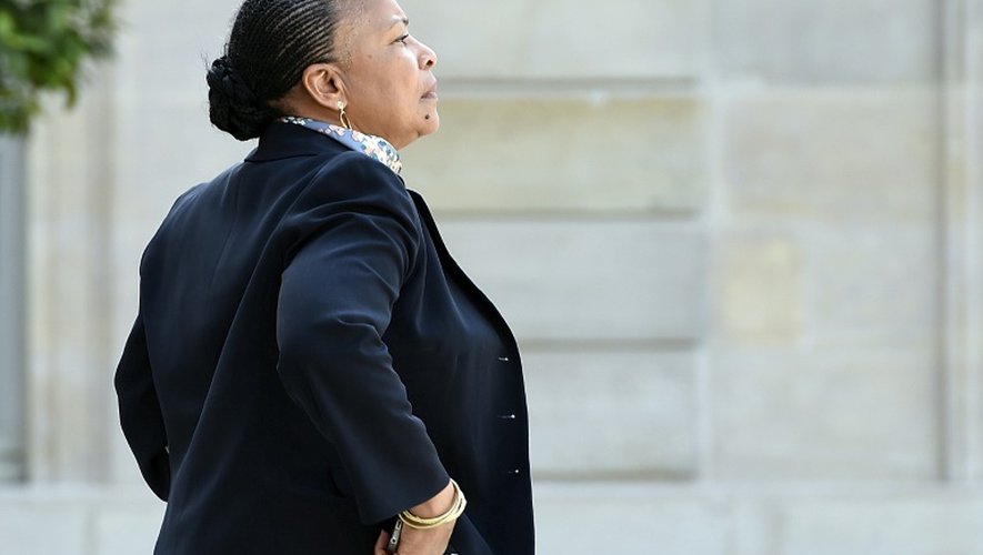 Christiane Taubira, alors garde des Sceaux, le 26 juin 2015 à l'Elysée à Paris
