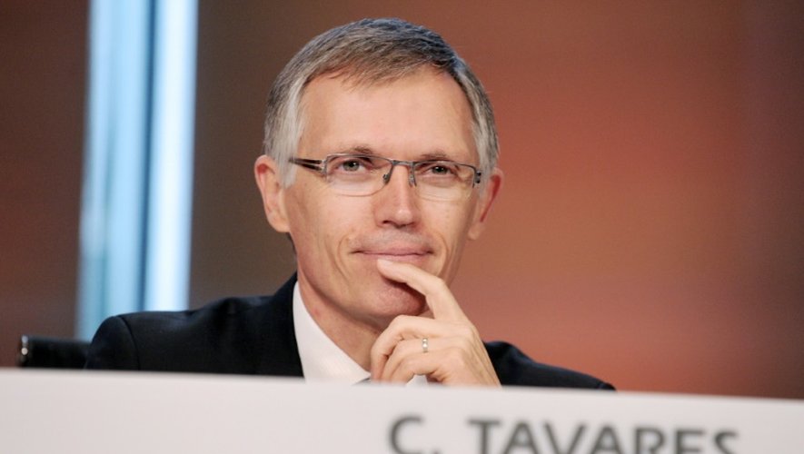Carlos Tavares, président du directoire PSA Peugeot Citroen, le 29 juillet 2015 à Paris