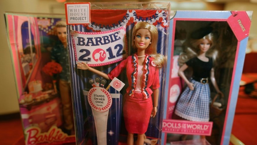 Illustration d'une Barbie "présidentielles 2012", à Arlington en Virginie, le 31 juillet 2015