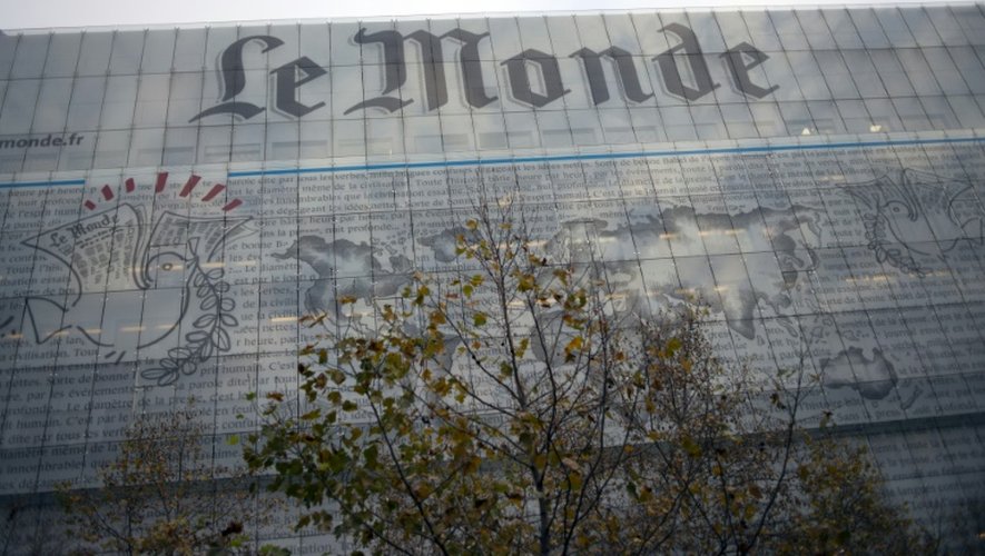Le siège du journal Le Monde, le 28 novembre 2012 à Paris