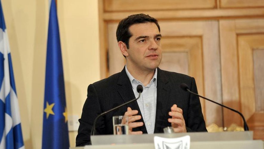 Le Premier ministre grec, Alexis Tsipras, le 2 février 2015 à Nicosie