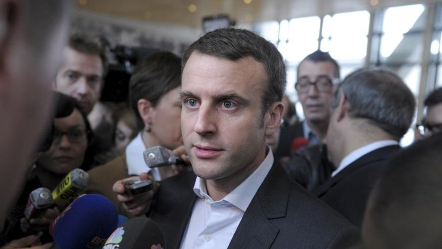 Le ministre de l'Economie Emmanuel Macron à Paris, le 29 janvier 2015