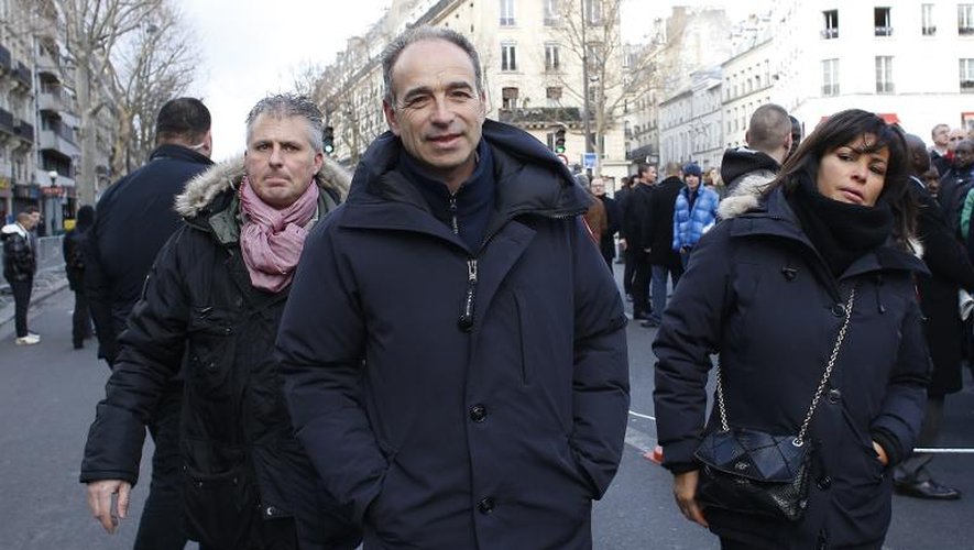 Jean-Francois Copé lors de la marche républicaine le 11 janvier 2015 à Paris