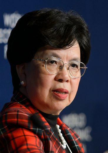 La directrice de l'OMS, Margaret Chan, le 22 janvier 2016 au forum de Davos