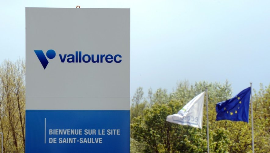 Entrée de l'usine Vallourec, le 30 avril 2015 à Saint-Saulve (Nord)