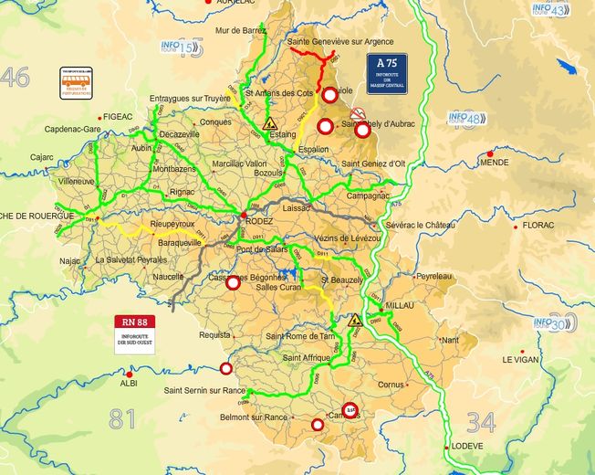 Tempête dans le Nord-Aveyron : le point sur les routes fermées