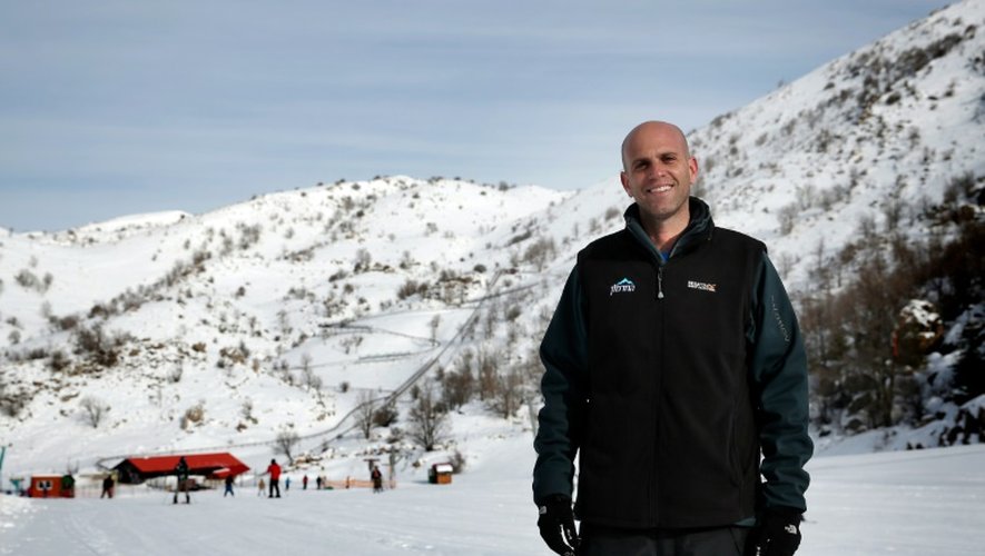 Liron Mills, directeur de la station de ski israélienne du mont Hermon, sur le Golan occupé par l'Etat hébreu, le  21 janvier 2016