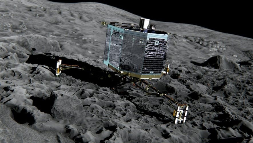 Image du robot Philae, diffusée le 20 décembre 2013 par l'Agence spatiale européenne (ESA)