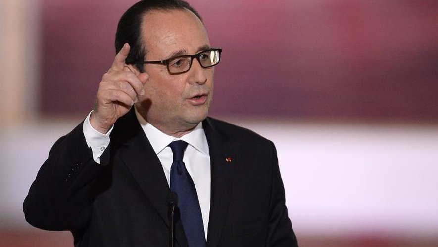 Le président français François Hollande, le 5 février 2015 à l'Elysée