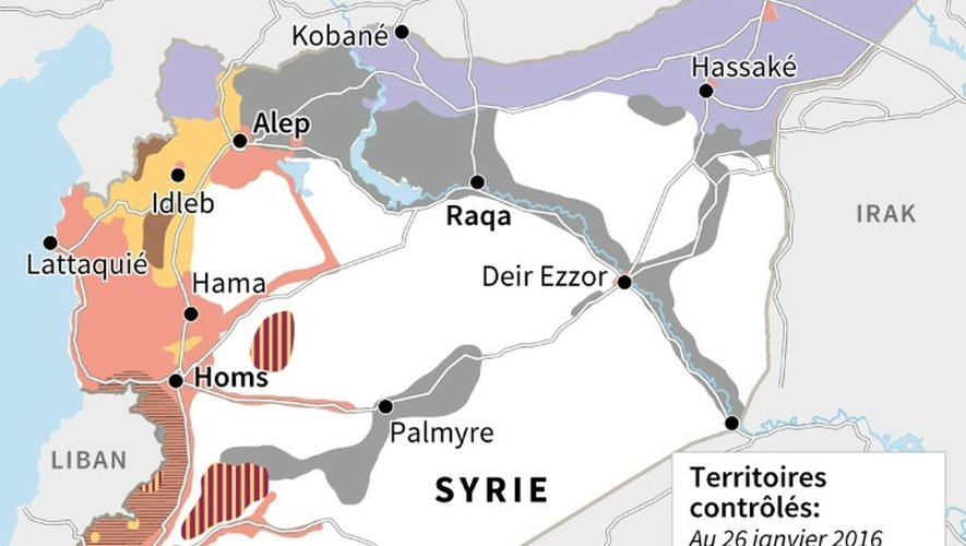 Guerre en Syrie : un territoire morcelé
