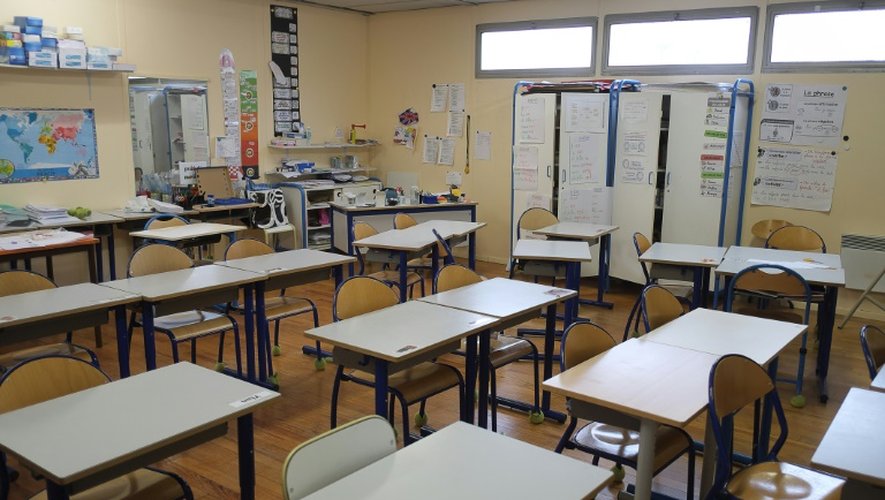 Une salle de classe de l'école Saint-Louis-Consolat le 2 février 2016 à Marseille