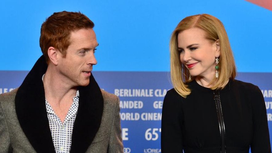 L'acteur américain Damian Lewis et l'actrice australienne Nicole Kidman présentent le film "Queen of the Desert" à Berlin, le 6 février 2015